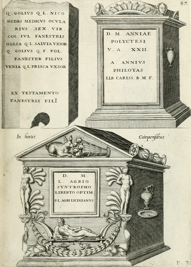 An illustration from I.[-VI.] pars Romanae vrbis topographiae & antiquitatum, quâ succinctê & breviter describuntur omnia quae tam publicê quam privatim videntur anim-adversione digna:, 1597, leaf 132