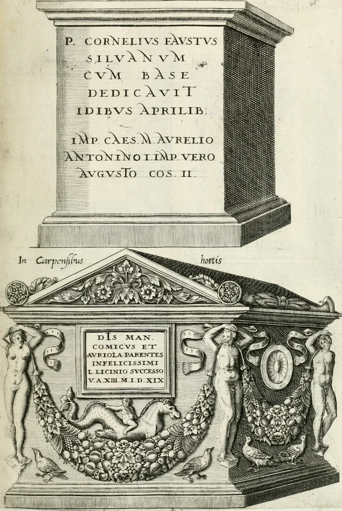 An illustration from I.[-VI.] pars Romanae vrbis topographiae & antiquitatum, quâ succinctê & breviter describuntur omnia quae tam publicê quam privatim videntur anim-adversione digna:, 1597, leaf 134