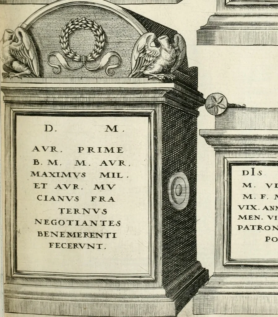 An illustration from I.[-VI.] pars Romanae vrbis topographiae & antiquitatum, quâ succinctê & breviter describuntur omnia quae tam publicê quam privatim videntur anim-adversione digna:, 1597, leaf 136