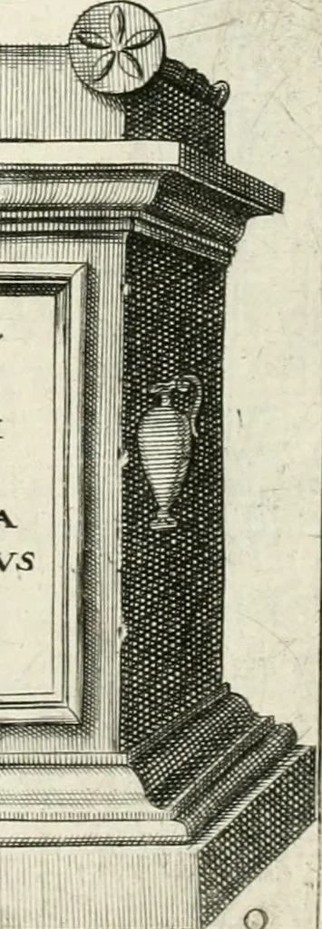 An illustration from I.[-VI.] pars Romanae vrbis topographiae & antiquitatum, quâ succinctê & breviter describuntur omnia quae tam publicê quam privatim videntur anim-adversione digna:, 1597, leaf 136