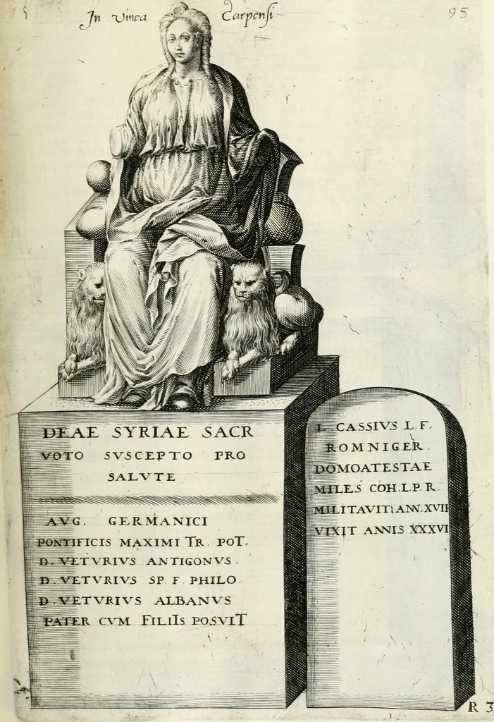 An illustration from I.[-VI.] pars Romanae vrbis topographiae & antiquitatum, quâ succinctê & breviter describuntur omnia quae tam publicê quam privatim videntur anim-adversione digna:, 1597, leaf 148