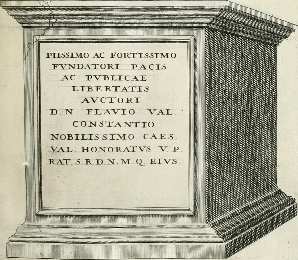 An illustration from I.[-VI.] pars Romanae vrbis topographiae & antiquitatum, quâ succinctê & breviter describuntur omnia quae tam publicê quam privatim videntur anim-adversione digna:, 1597, leaf 152