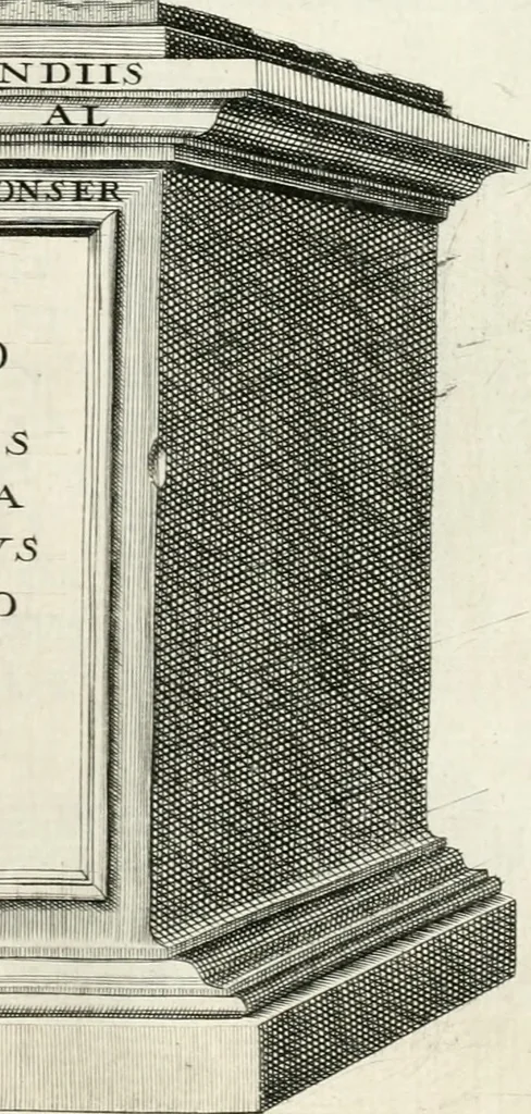 An illustration from I.[-VI.] pars Romanae vrbis topographiae & antiquitatum, quâ succinctê & breviter describuntur omnia quae tam publicê quam privatim videntur anim-adversione digna:, 1597, leaf 154