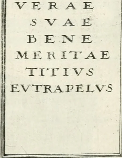 An illustration from I.[-VI.] pars Romanae vrbis topographiae & antiquitatum, quâ succinctê & breviter describuntur omnia quae tam publicê quam privatim videntur anim-adversione digna:, 1597, leaf 162