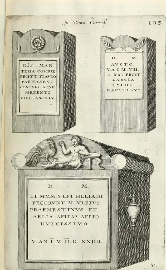 An illustration from I.[-VI.] pars Romanae vrbis topographiae & antiquitatum, quâ succinctê & breviter describuntur omnia quae tam publicê quam privatim videntur anim-adversione digna:, 1597, leaf 168