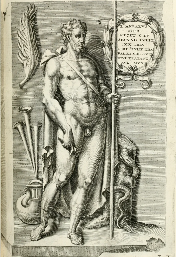 An illustration from I.[-VI.] pars Romanae vrbis topographiae & antiquitatum, quâ succinctê & breviter describuntur omnia quae tam publicê quam privatim videntur anim-adversione digna:, 1597, leaf 196