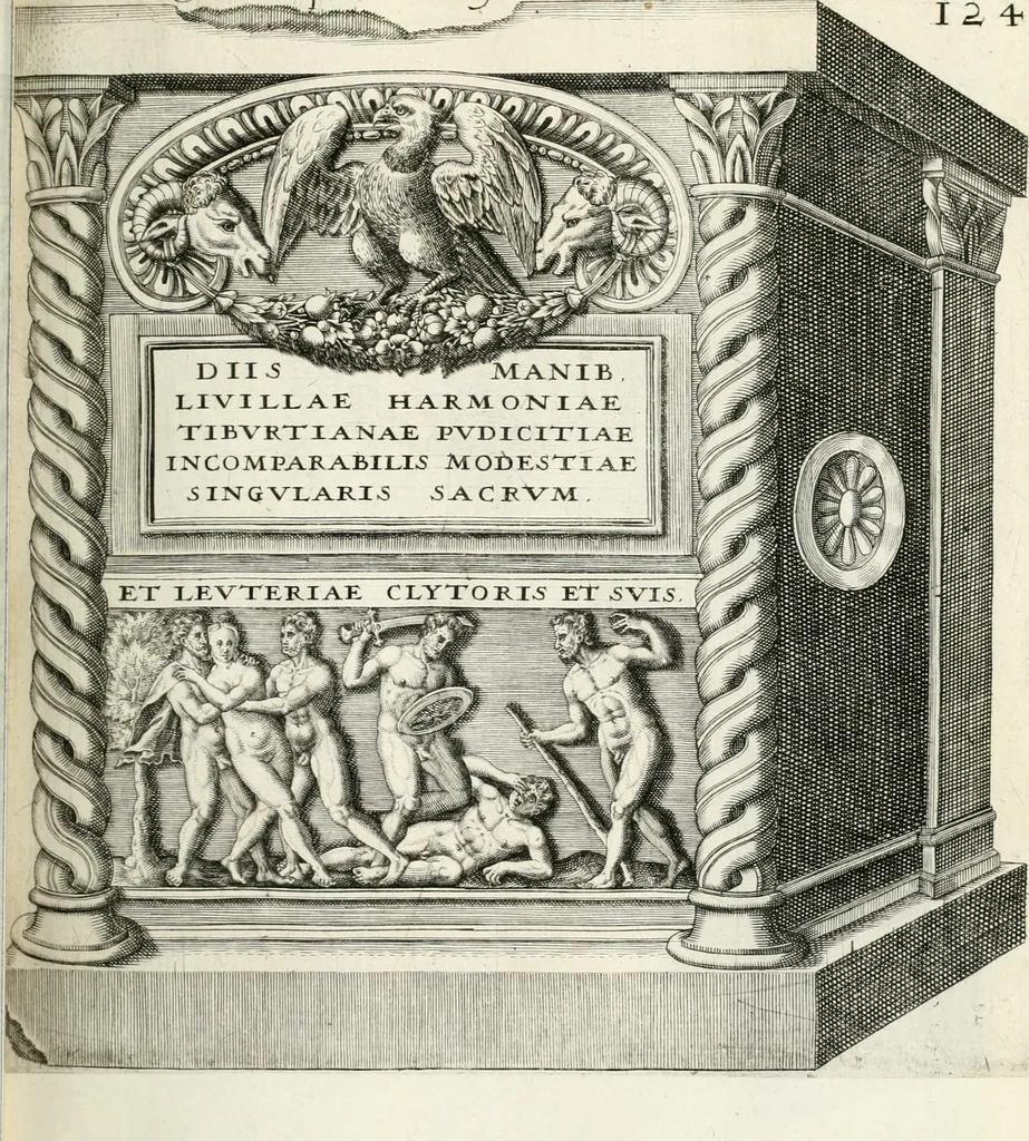 An illustration from I.[-VI.] pars Romanae vrbis topographiae & antiquitatum, quâ succinctê & breviter describuntur omnia quae tam publicê quam privatim videntur anim-adversione digna:, 1597, leaf 206