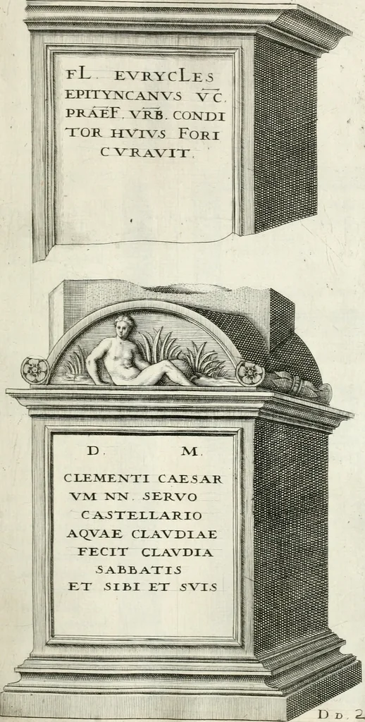 An illustration from I.[-VI.] pars Romanae vrbis topographiae & antiquitatum, quâ succinctê & breviter describuntur omnia quae tam publicê quam privatim videntur anim-adversione digna:, 1597, leaf 226