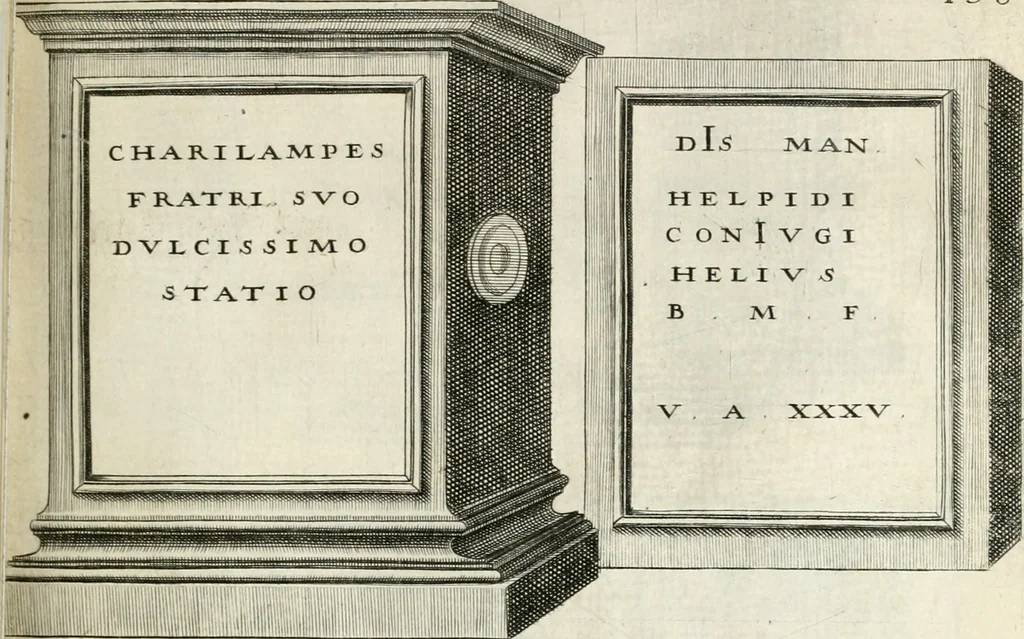 An illustration from I.[-VI.] pars Romanae vrbis topographiae & antiquitatum, quâ succinctê & breviter describuntur omnia quae tam publicê quam privatim videntur anim-adversione digna:, 1597, leaf 232