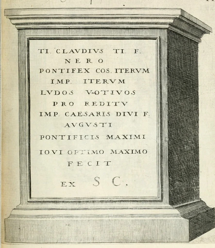 An illustration from I.[-VI.] pars Romanae vrbis topographiae & antiquitatum, quâ succinctê & breviter describuntur omnia quae tam publicê quam privatim videntur anim-adversione digna:, 1597, leaf 238