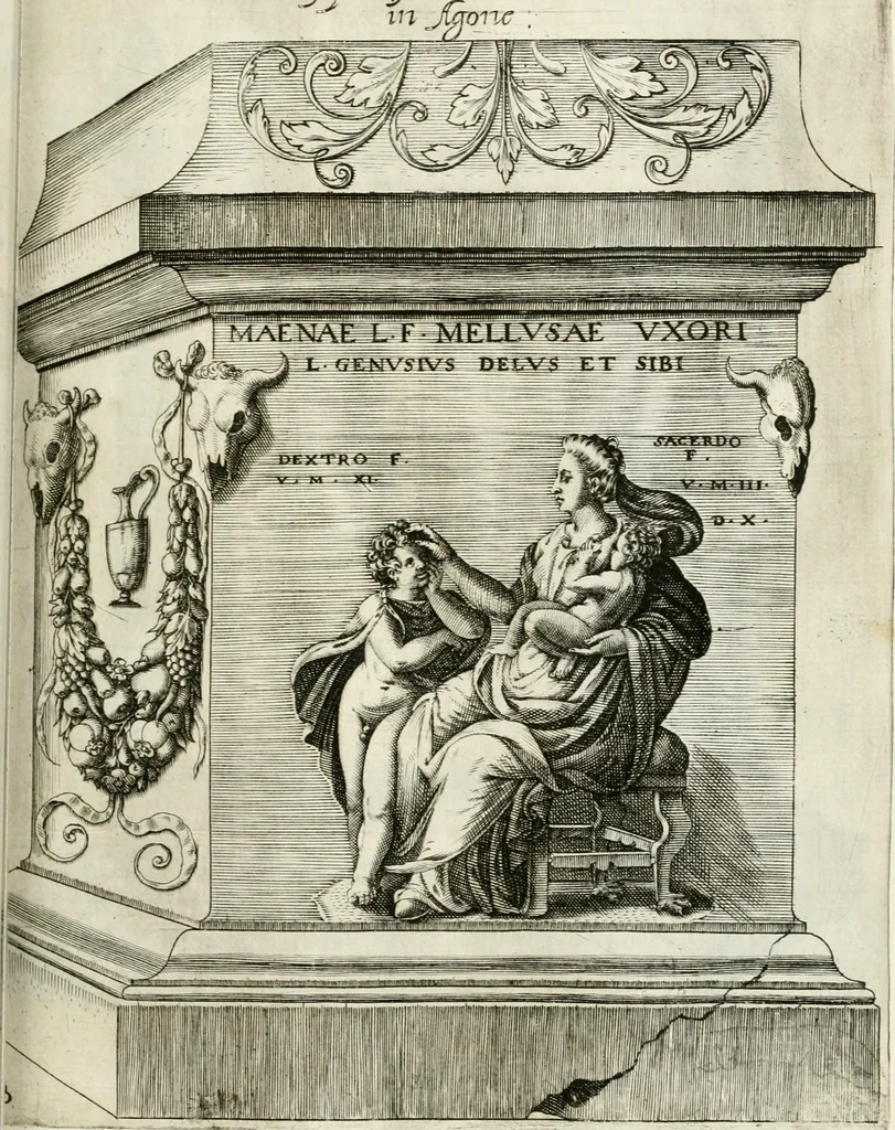 An illustration from I.[-VI.] pars Romanae vrbis topographiae & antiquitatum, quâ succinctê & breviter describuntur omnia quae tam publicê quam privatim videntur anim-adversione digna:, 1597, leaf 280
