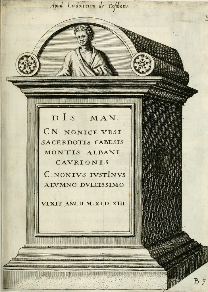 An illustration from I.[-VI.] pars Romanae vrbis topographiae & antiquitatum, quâ succinctê & breviter describuntur omnia quae tam publicê quam privatim videntur anim-adversione digna:, 1597, leaf 282