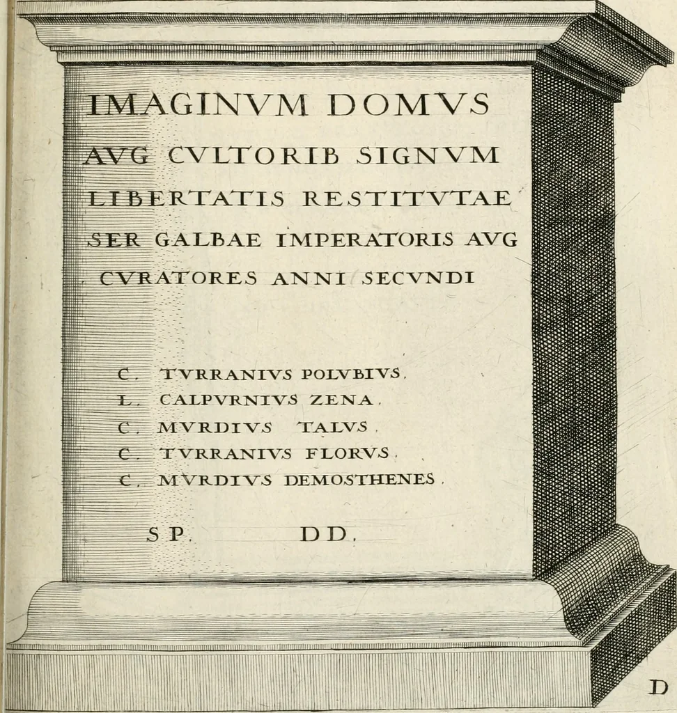 An illustration from I.[-VI.] pars Romanae vrbis topographiae & antiquitatum, quâ succinctê & breviter describuntur omnia quae tam publicê quam privatim videntur anim-adversione digna:, 1597, leaf 296
