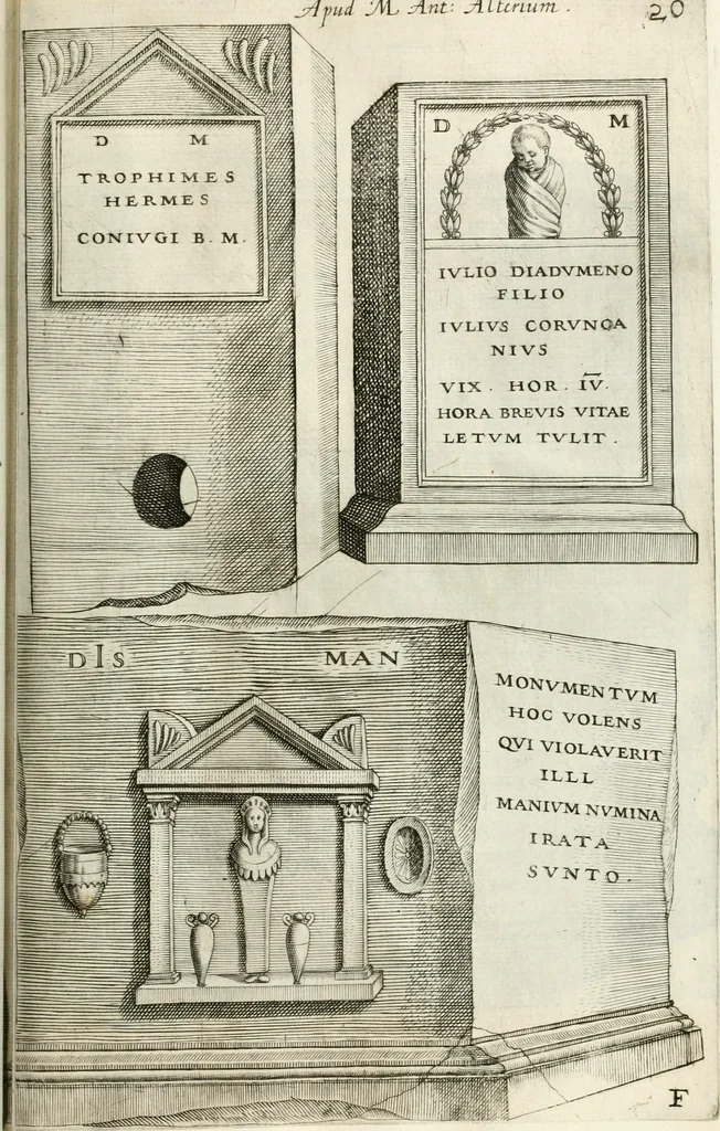 An illustration from I.[-VI.] pars Romanae vrbis topographiae & antiquitatum, quâ succinctê & breviter describuntur omnia quae tam publicê quam privatim videntur anim-adversione digna:, 1597, leaf 312