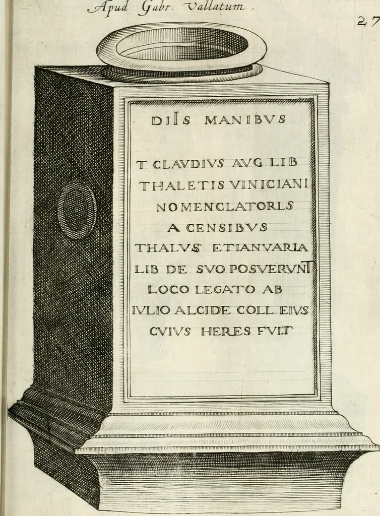 An illustration from I.[-VI.] pars Romanae vrbis topographiae & antiquitatum, quâ succinctê & breviter describuntur omnia quae tam publicê quam privatim videntur anim-adversione digna:, 1597, leaf 326