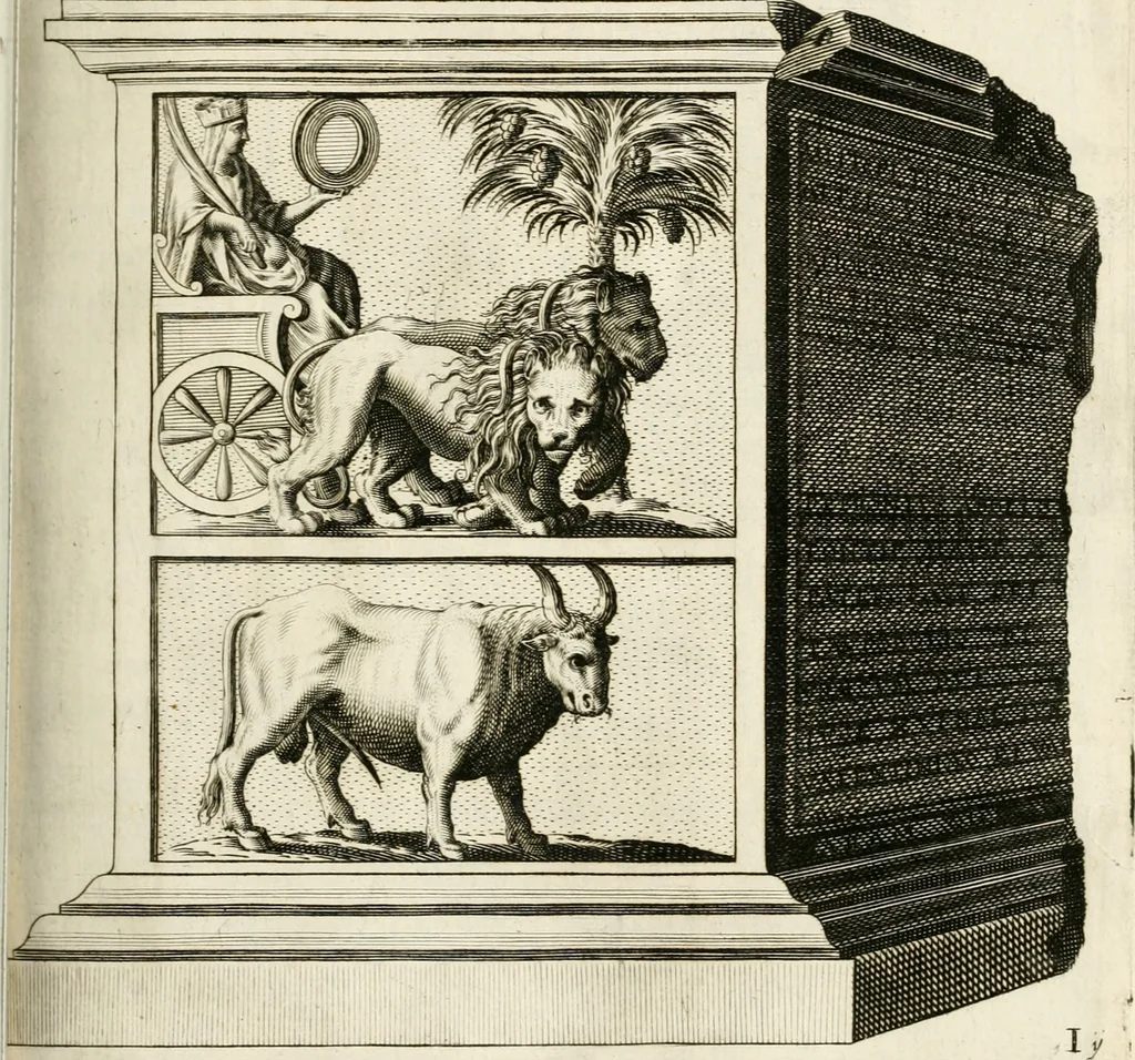 An illustration from I.[-VI.] pars Romanae vrbis topographiae & antiquitatum, quâ succinctê & breviter describuntur omnia quae tam publicê quam privatim videntur anim-adversione digna:, 1597, leaf 338