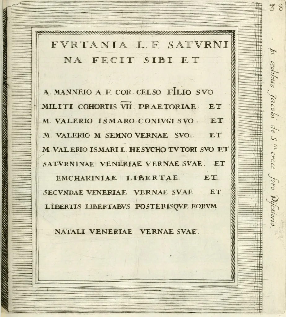An illustration from I.[-VI.] pars Romanae vrbis topographiae & antiquitatum, quâ succinctê & breviter describuntur omnia quae tam publicê quam privatim videntur anim-adversione digna:, 1597, leaf 348