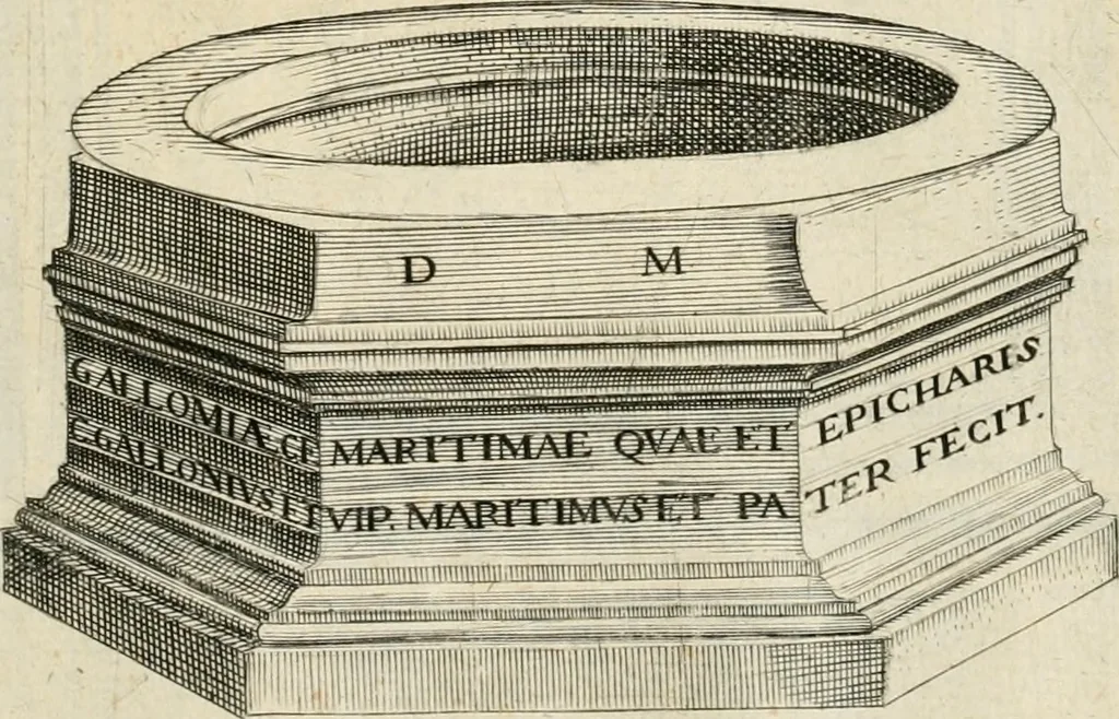 An illustration from I.[-VI.] pars Romanae vrbis topographiae & antiquitatum, quâ succinctê & breviter describuntur omnia quae tam publicê quam privatim videntur anim-adversione digna:, 1597, leaf 352