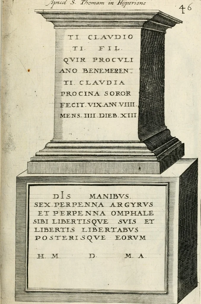 An illustration from I.[-VI.] pars Romanae vrbis topographiae & antiquitatum, quâ succinctê & breviter describuntur omnia quae tam publicê quam privatim videntur anim-adversione digna:, 1597, leaf 364