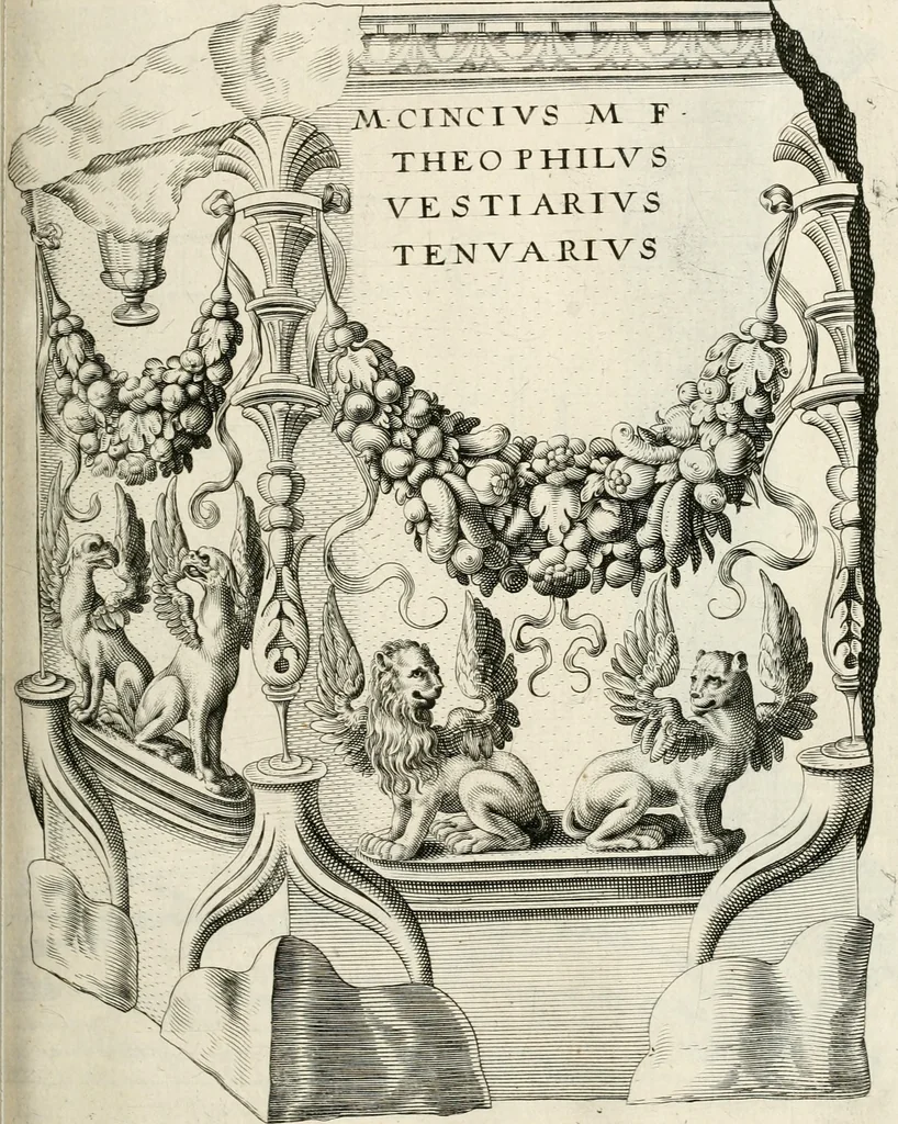An illustration from I.[-VI.] pars Romanae vrbis topographiae & antiquitatum, quâ succinctê & breviter describuntur omnia quae tam publicê quam privatim videntur anim-adversione digna:, 1597, leaf 366