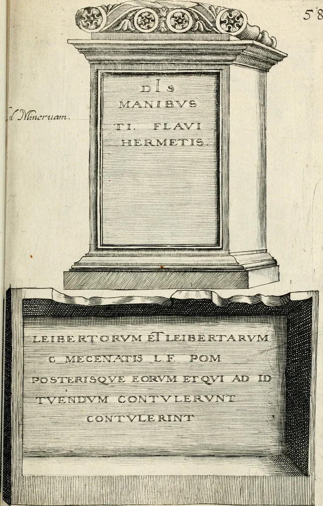 An illustration from I.[-VI.] pars Romanae vrbis topographiae & antiquitatum, quâ succinctê & breviter describuntur omnia quae tam publicê quam privatim videntur anim-adversione digna:, 1597, leaf 388