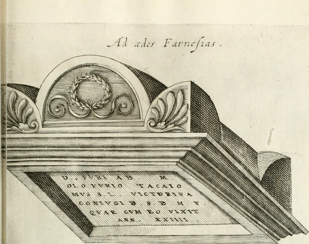 An illustration from I.[-VI.] pars Romanae vrbis topographiae & antiquitatum, quâ succinctê & breviter describuntur omnia quae tam publicê quam privatim videntur anim-adversione digna:, 1597, leaf 410