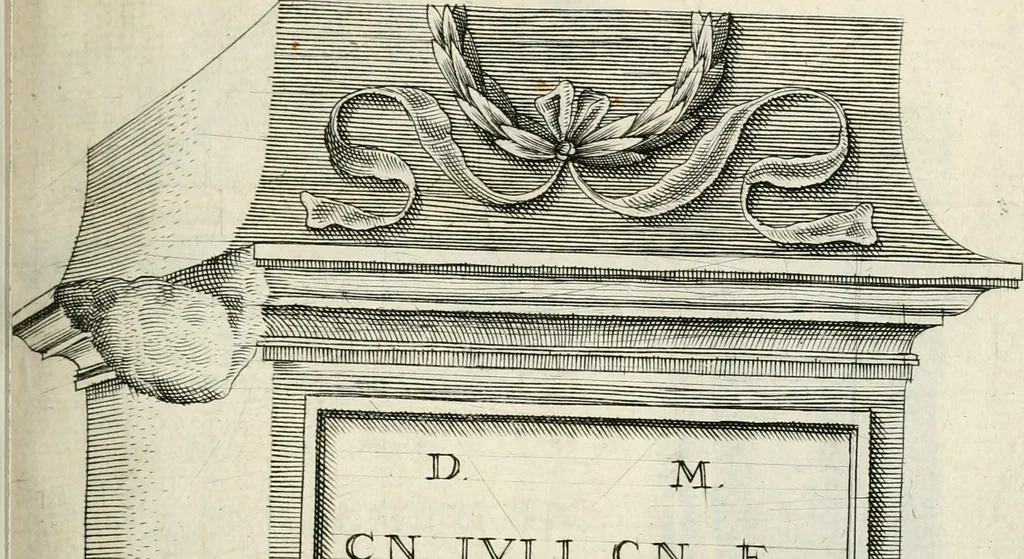 An illustration from I.[-VI.] pars Romanae vrbis topographiae & antiquitatum, quâ succinctê & breviter describuntur omnia quae tam publicê quam privatim videntur anim-adversione digna:, 1597, leaf 424