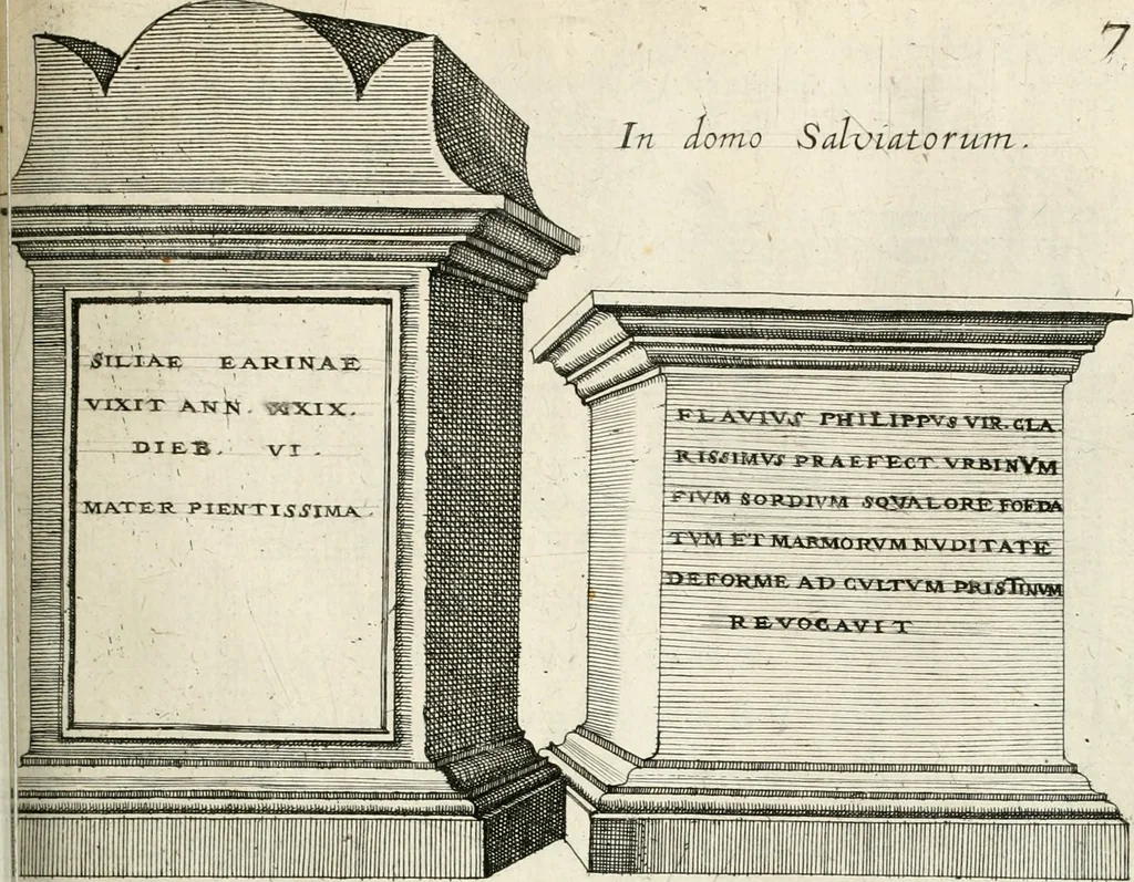 An illustration from I.[-VI.] pars Romanae vrbis topographiae & antiquitatum, quâ succinctê & breviter describuntur omnia quae tam publicê quam privatim videntur anim-adversione digna:, 1597, leaf 428