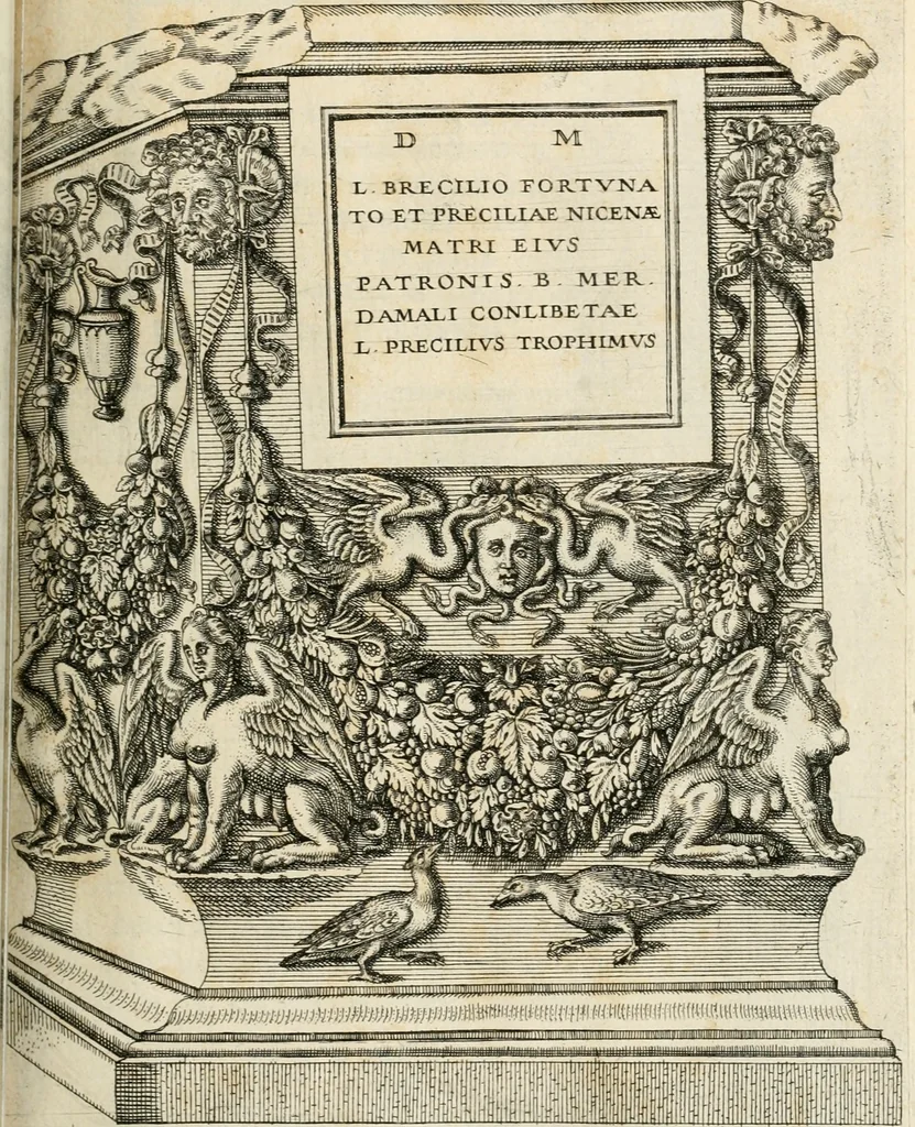 An illustration from I.[-VI.] pars Romanae vrbis topographiae & antiquitatum, quâ succinctê & breviter describuntur omnia quae tam publicê quam privatim videntur anim-adversione digna:, 1597, leaf 434