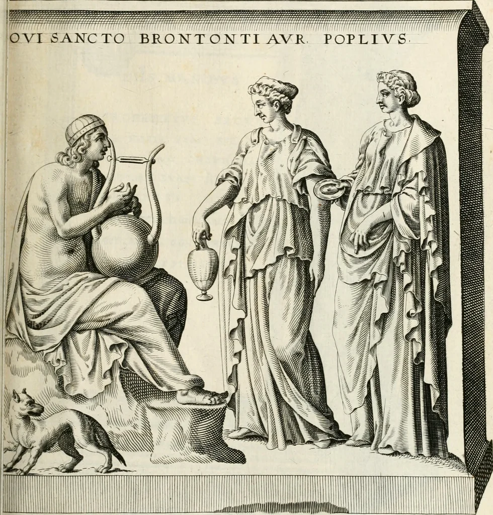 An illustration from I.[-VI.] pars Romanae vrbis topographiae & antiquitatum, quâ succinctê & breviter describuntur omnia quae tam publicê quam privatim videntur anim-adversione digna:, 1597, leaf 438