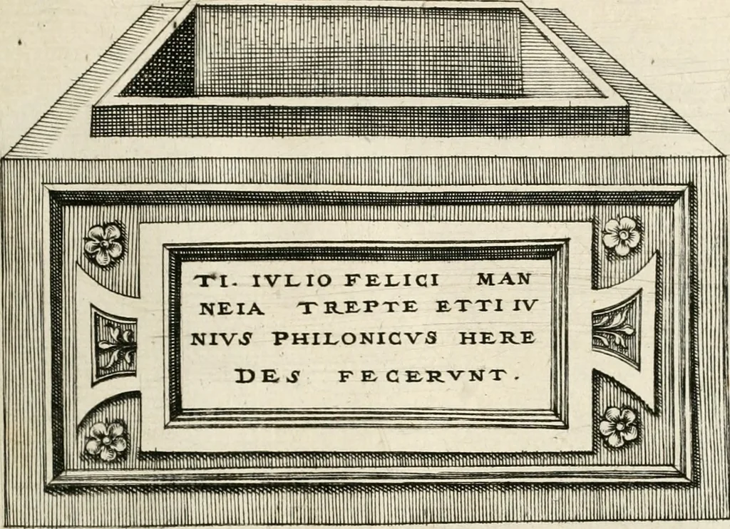 An illustration from I.[-VI.] pars Romanae vrbis topographiae & antiquitatum, quâ succinctê & breviter describuntur omnia quae tam publicê quam privatim videntur anim-adversione digna:, 1597, leaf 442