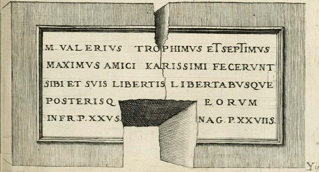 An illustration from I.[-VI.] pars Romanae vrbis topographiae & antiquitatum, quâ succinctê & breviter describuntur omnia quae tam publicê quam privatim videntur anim-adversione digna:, 1597, leaf 442