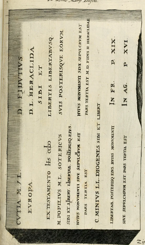 An illustration from I.[-VI.] pars Romanae vrbis topographiae & antiquitatum, quâ succinctê & breviter describuntur omnia quae tam publicê quam privatim videntur anim-adversione digna:, 1597, leaf 450