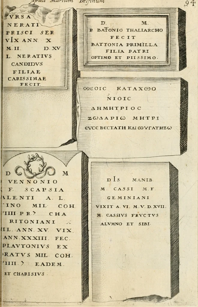 An illustration from I.[-VI.] pars Romanae vrbis topographiae & antiquitatum, quâ succinctê & breviter describuntur omnia quae tam publicê quam privatim videntur anim-adversione digna:, 1597, leaf 460