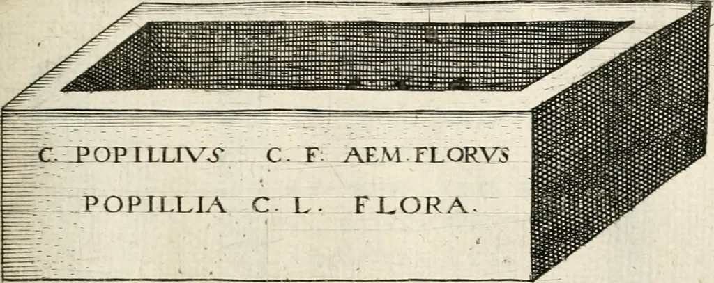 An illustration from I.[-VI.] pars Romanae vrbis topographiae & antiquitatum, quâ succinctê & breviter describuntur omnia quae tam publicê quam privatim videntur anim-adversione digna:, 1597, leaf 486