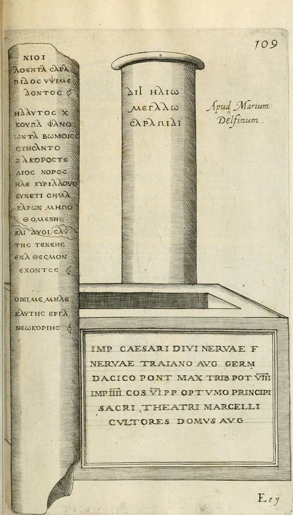 An illustration from I.[-VI.] pars Romanae vrbis topographiae & antiquitatum, quâ succinctê & breviter describuntur omnia quae tam publicê quam privatim videntur anim-adversione digna:, 1597, leaf 490