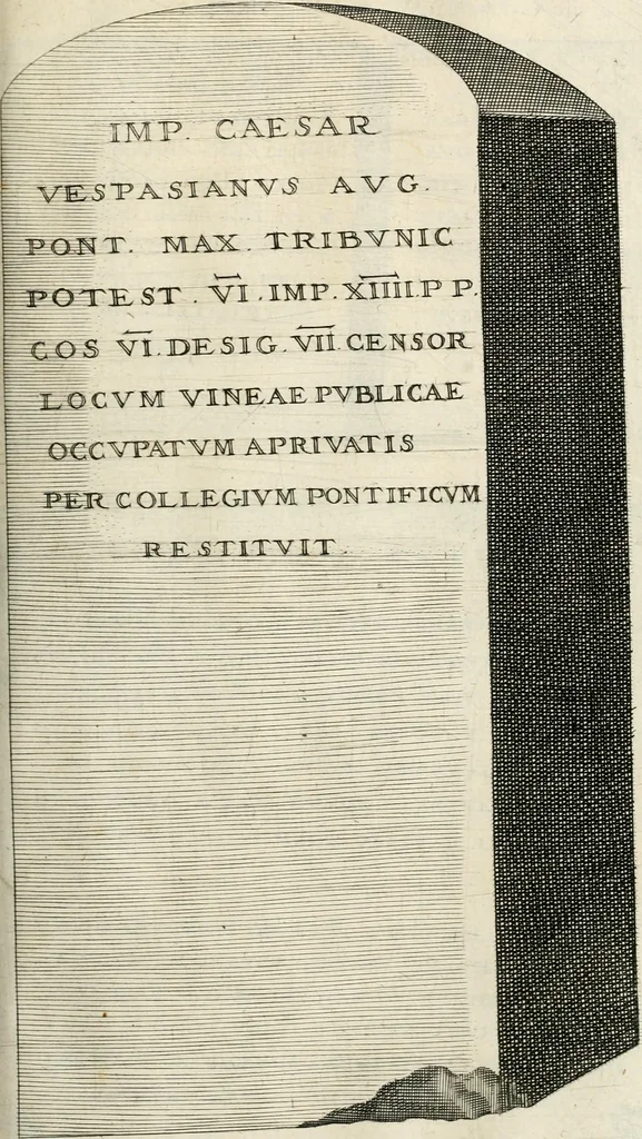 An illustration from I.[-VI.] pars Romanae vrbis topographiae & antiquitatum, quâ succinctê & breviter describuntur omnia quae tam publicê quam privatim videntur anim-adversione digna:, 1597, leaf 510