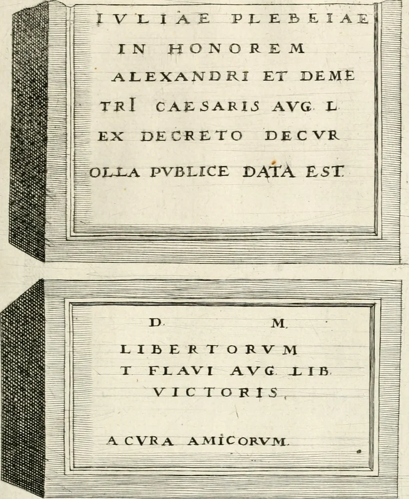 An illustration from I.[-VI.] pars Romanae vrbis topographiae & antiquitatum, quâ succinctê & breviter describuntur omnia quae tam publicê quam privatim videntur anim-adversione digna:, 1597, leaf 514