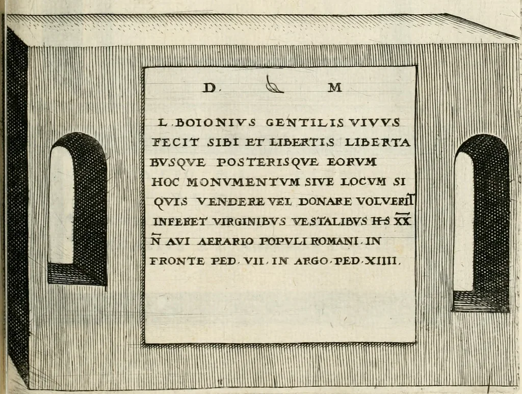 An illustration from I.[-VI.] pars Romanae vrbis topographiae & antiquitatum, quâ succinctê & breviter describuntur omnia quae tam publicê quam privatim videntur anim-adversione digna:, 1597, leaf 518