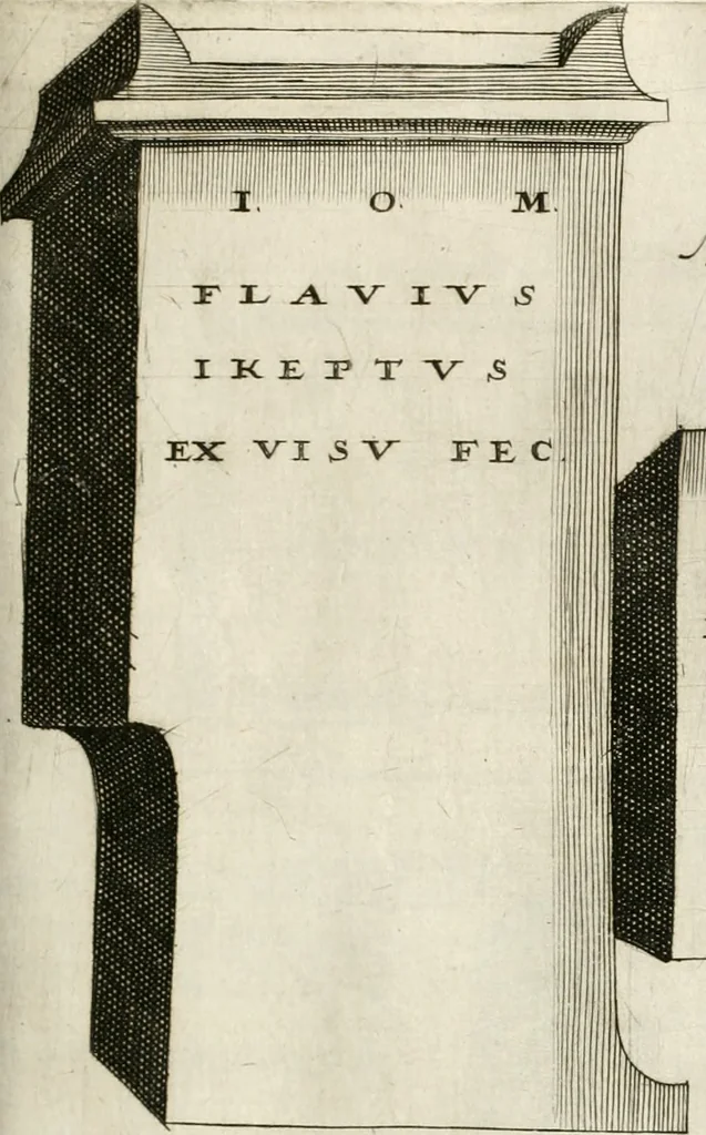 An illustration from I.[-VI.] pars Romanae vrbis topographiae & antiquitatum, quâ succinctê & breviter describuntur omnia quae tam publicê quam privatim videntur anim-adversione digna:, 1597, leaf 524