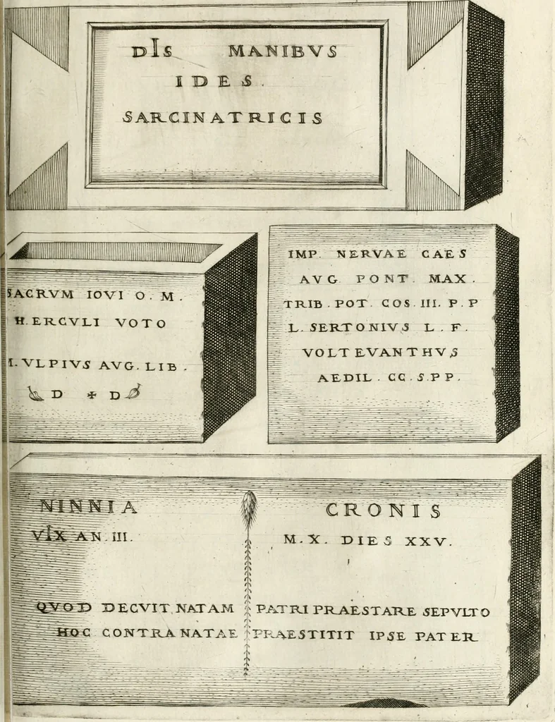 An illustration from I.[-VI.] pars Romanae vrbis topographiae & antiquitatum, quâ succinctê & breviter describuntur omnia quae tam publicê quam privatim videntur anim-adversione digna:, 1597, leaf 526