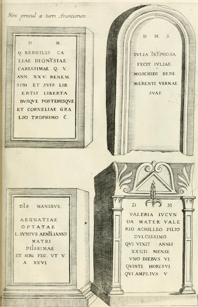 An illustration from I.[-VI.] pars Romanae vrbis topographiae & antiquitatum, quâ succinctê & breviter describuntur omnia quae tam publicê quam privatim videntur anim-adversione digna:, 1597, leaf 610