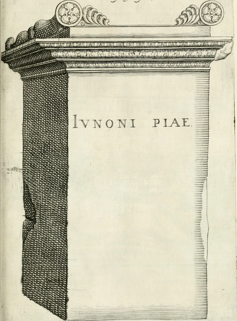 An illustration from I.[-VI.] pars Romanae vrbis topographiae & antiquitatum, quâ succinctê & breviter describuntur omnia quae tam publicê quam privatim videntur anim-adversione digna:, 1597, leaf 634