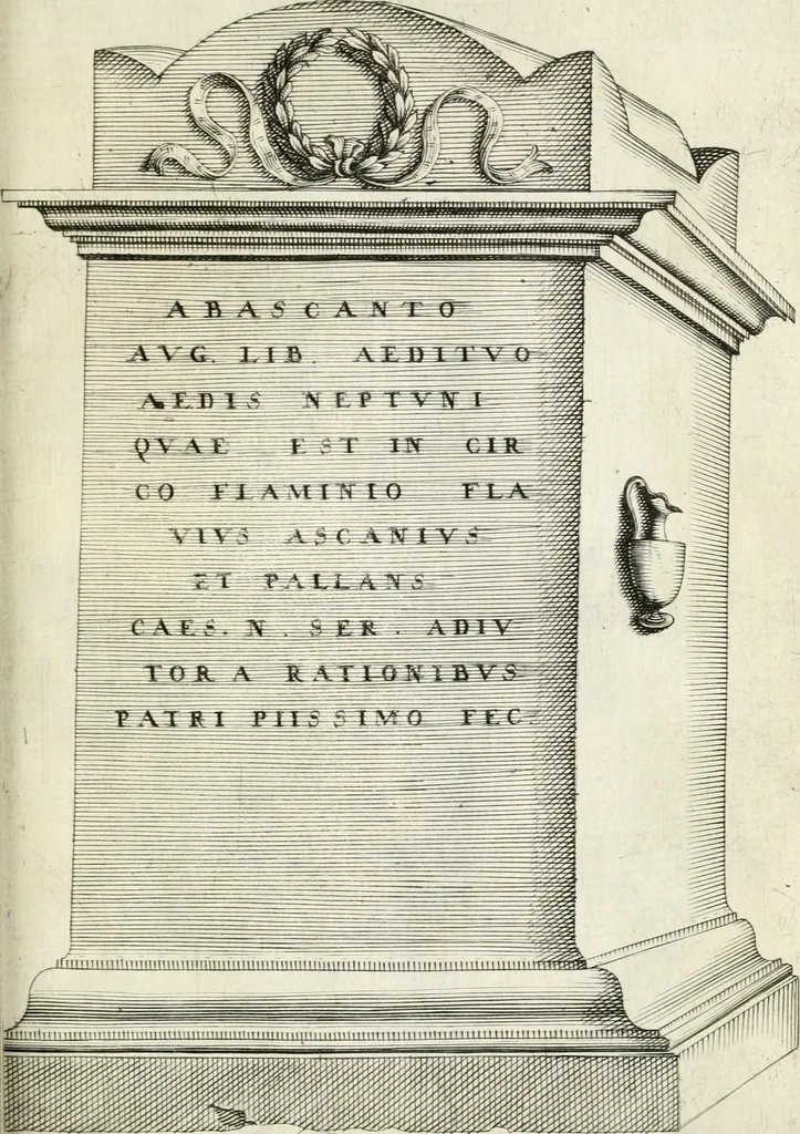 An illustration from I.[-VI.] pars Romanae vrbis topographiae & antiquitatum, quâ succinctê & breviter describuntur omnia quae tam publicê quam privatim videntur anim-adversione digna:, 1597, leaf 648