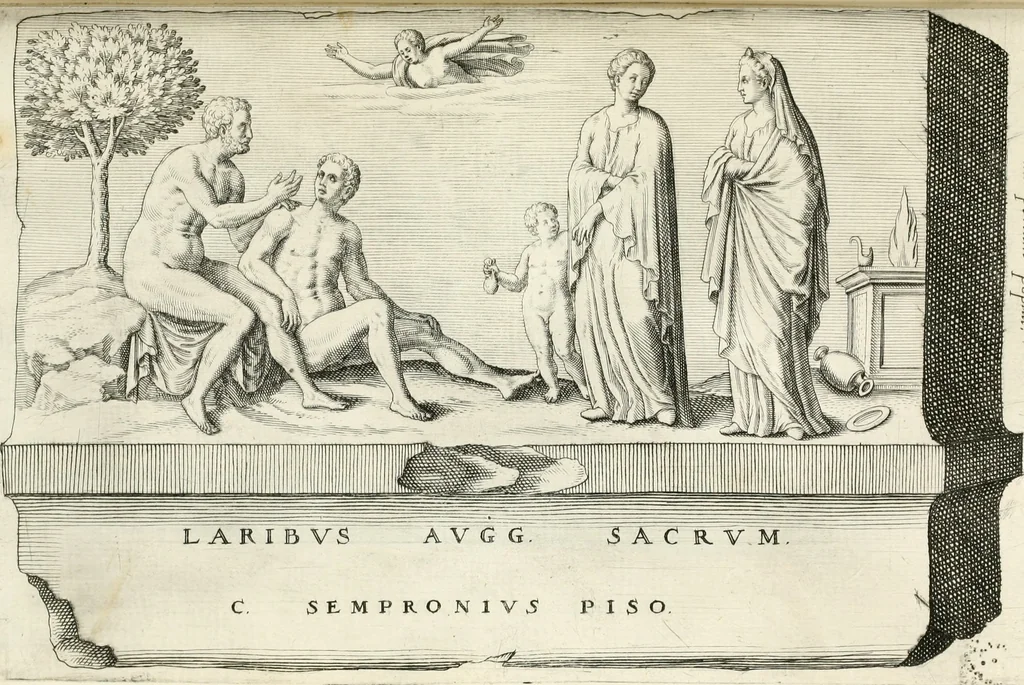 An illustration from I.[-VI.] pars Romanae vrbis topographiae & antiquitatum, quâ succinctê & breviter describuntur omnia quae tam publicê quam privatim videntur anim-adversione digna:, 1597, leaf 650
