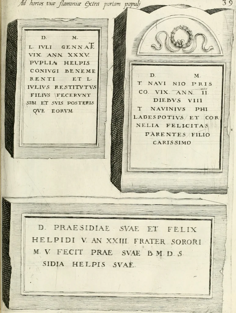 An illustration from I.[-VI.] pars Romanae vrbis topographiae & antiquitatum, quâ succinctê & breviter describuntur omnia quae tam publicê quam privatim videntur anim-adversione digna:, 1597, leaf 664