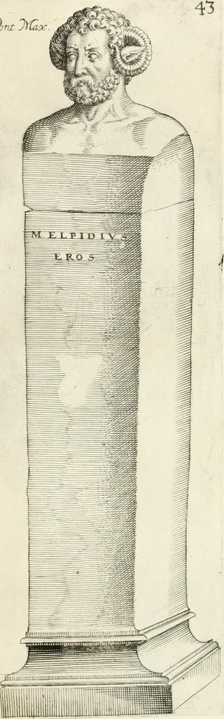An illustration from I.[-VI.] pars Romanae vrbis topographiae & antiquitatum, quâ succinctê & breviter describuntur omnia quae tam publicê quam privatim videntur anim-adversione digna:, 1597, leaf 672