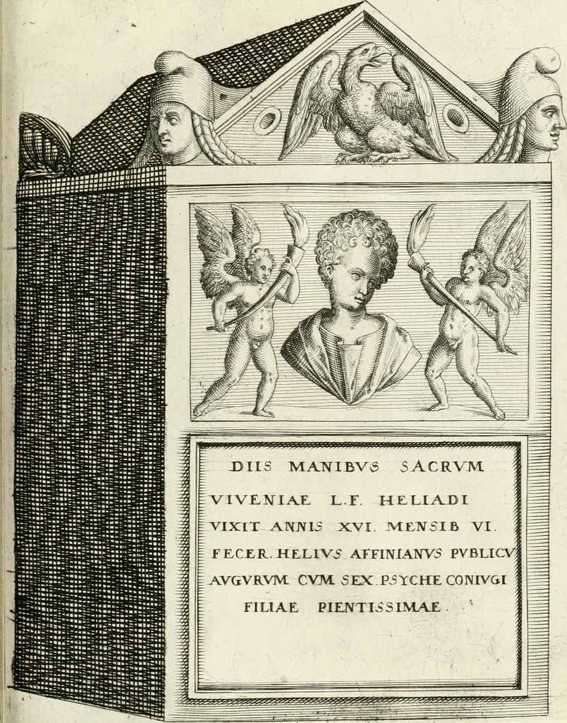 An illustration from I.[-VI.] pars Romanae vrbis topographiae & antiquitatum, quâ succinctê & breviter describuntur omnia quae tam publicê quam privatim videntur anim-adversione digna:, 1597, leaf 688