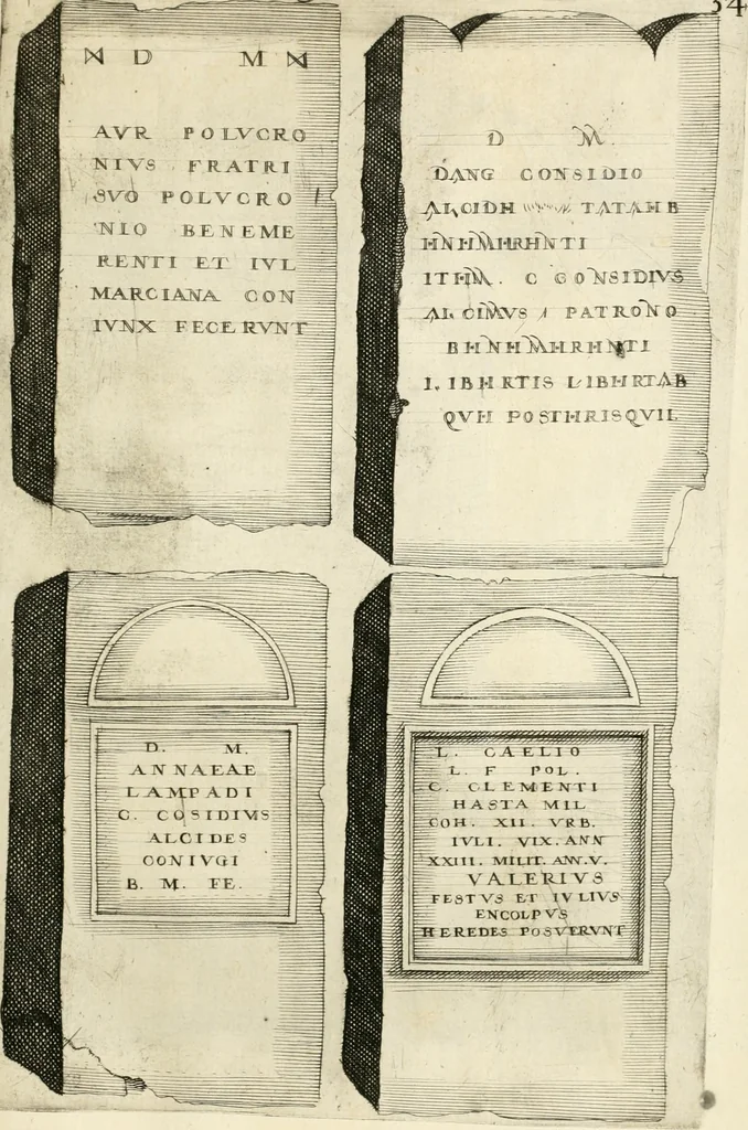 An illustration from I.[-VI.] pars Romanae vrbis topographiae & antiquitatum, quâ succinctê & breviter describuntur omnia quae tam publicê quam privatim videntur anim-adversione digna:, 1597, leaf 694