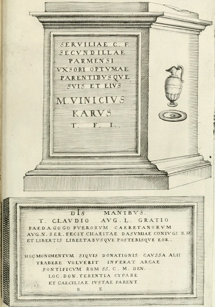 An illustration from I.[-VI.] pars Romanae vrbis topographiae & antiquitatum, quâ succinctê & breviter describuntur omnia quae tam publicê quam privatim videntur anim-adversione digna:, 1597, leaf 754